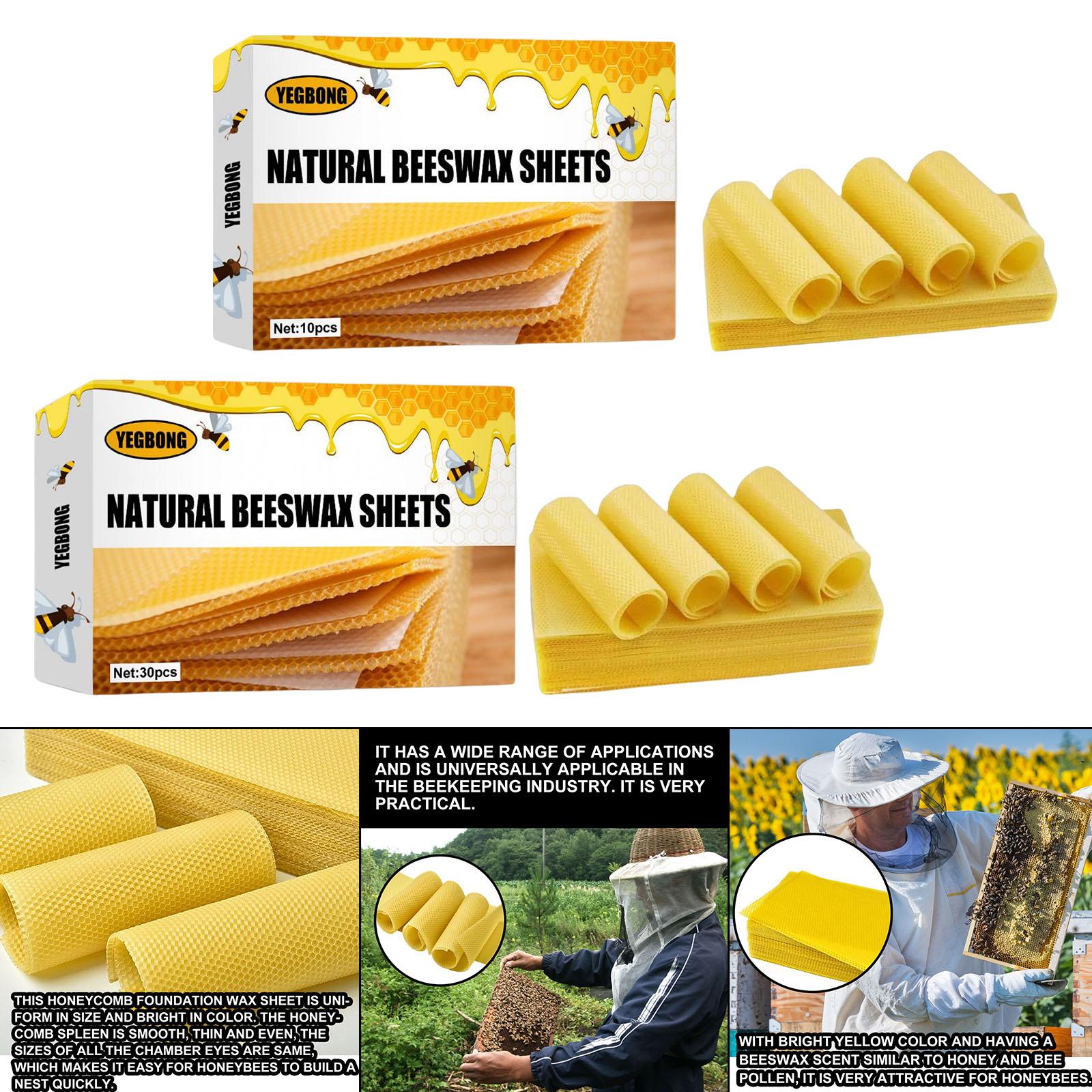 Candle Making With Beeswax - Beeswax Honeycomb Sheets for Beekeepers Natural