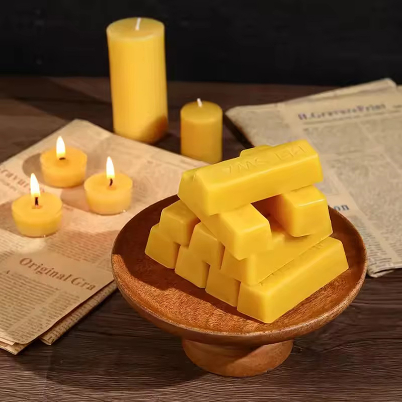 4/8pcs Pure Beeswax Blocks, Hi - Candle Making With Beeswax ulasan dan harga