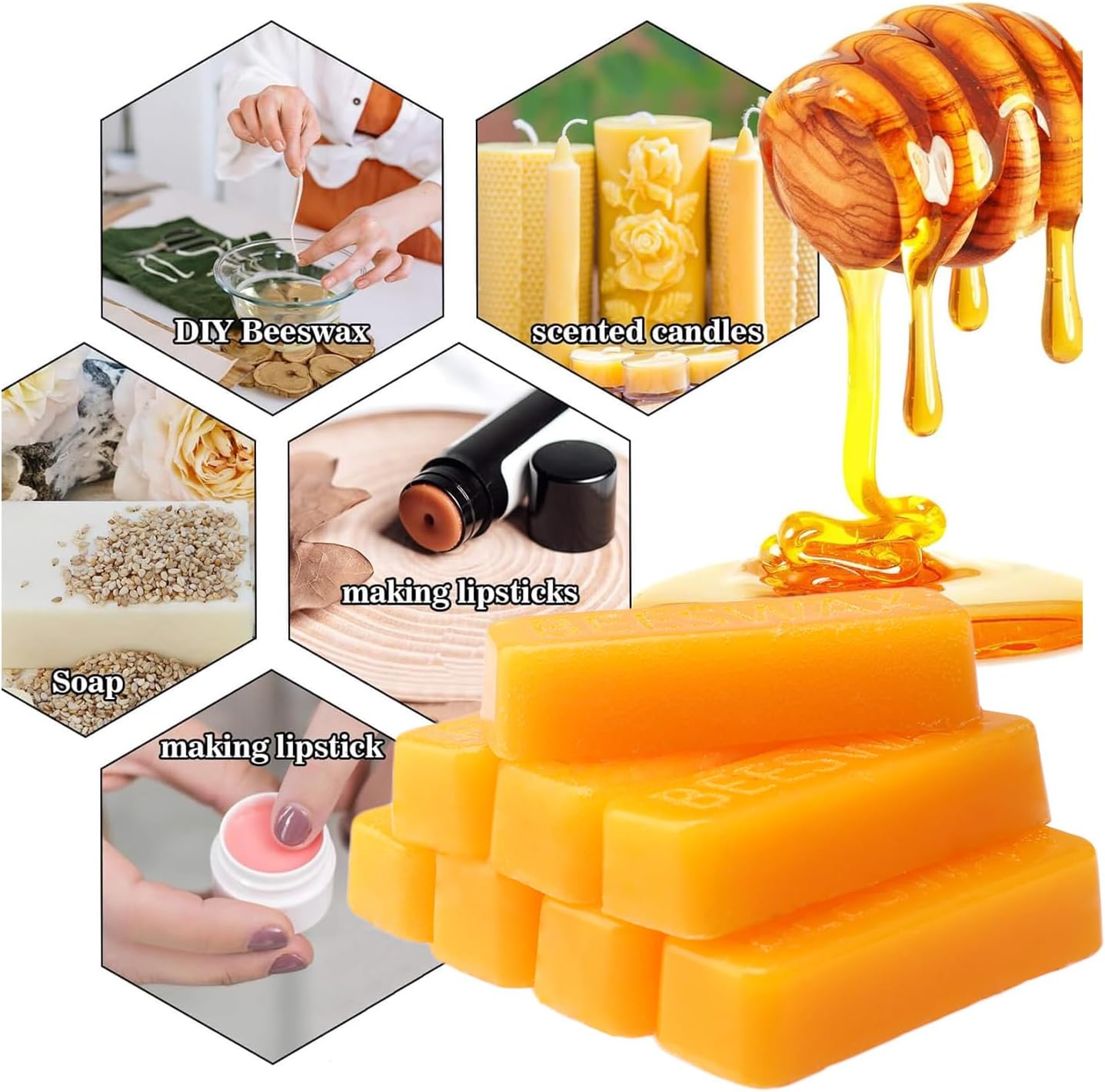 Beeswax Bar, Candle Wax Block  - Candle Making With Beeswax ulasan dan harga