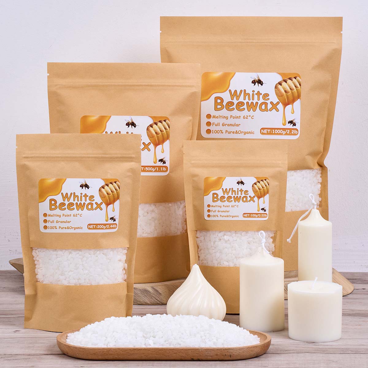 White Beeswax Pure Natural Gra - Candle Making With Beeswax ulasan dan harga